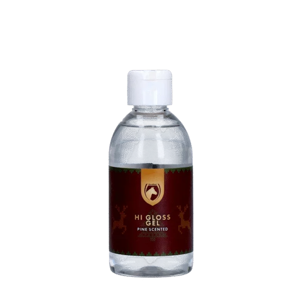 Gel lustrant pour crinière et queue au parfum de pin, 250 ml – Excellent Horse Christmas Hi Gloss Gel