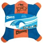 Frisbee en toile pour chien avec pattes lumineuses, 24 x 24 cm – Chuckit! Flying Squirrel M