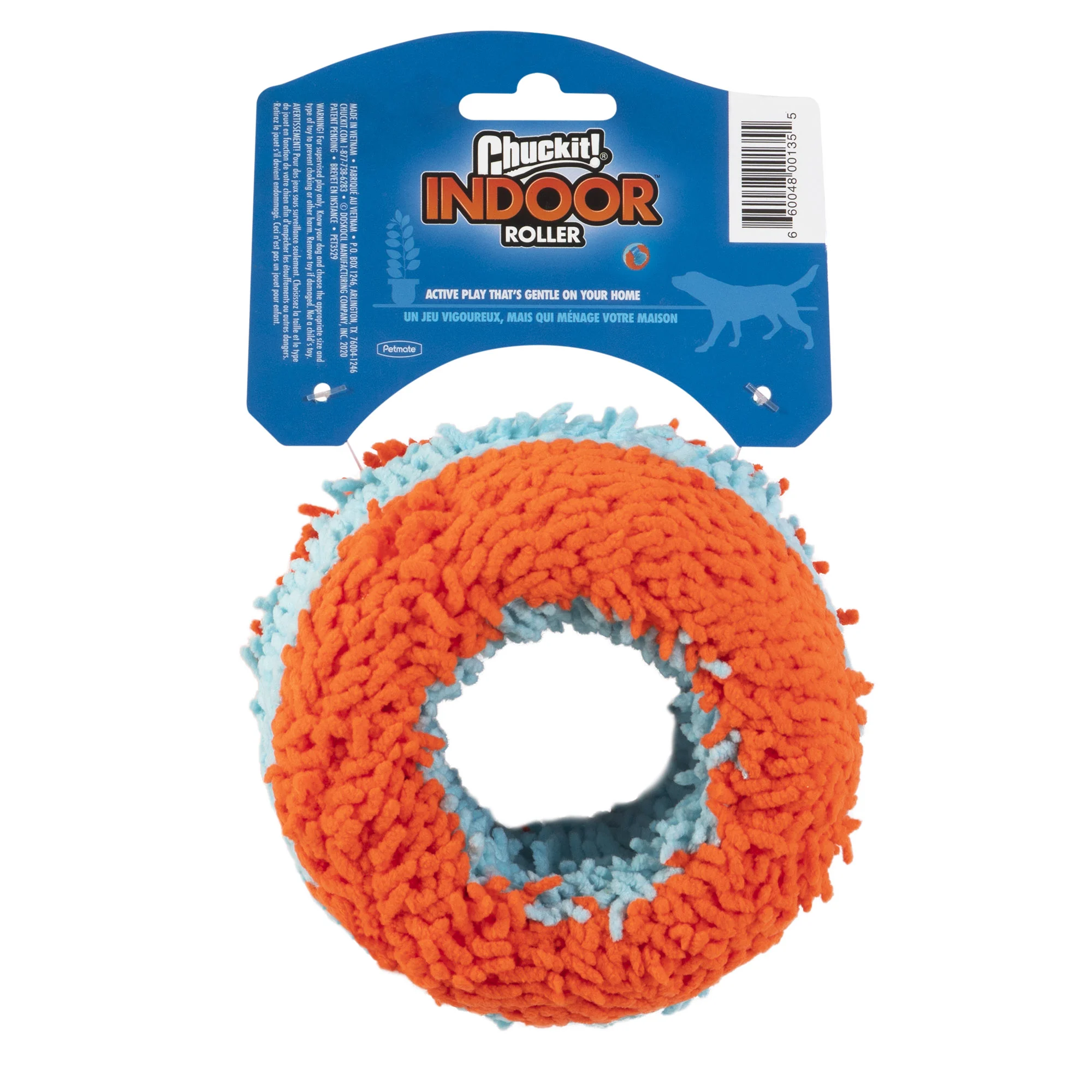 Rouleau à rapporter pour l’intérieur avec couche extérieure en chenille, Ø 12 cm – Chuckit! Indoor Roller – Image 2