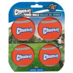 Balle de tennis pour chien M, ø 6 cm, 4 pièces, flottante – Chuckit! Tennis Ball