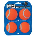 Balle de tennis pour chien M, ø 6 cm, 4 pièces, flottante – Chuckit! Tennis Ball – Image 2