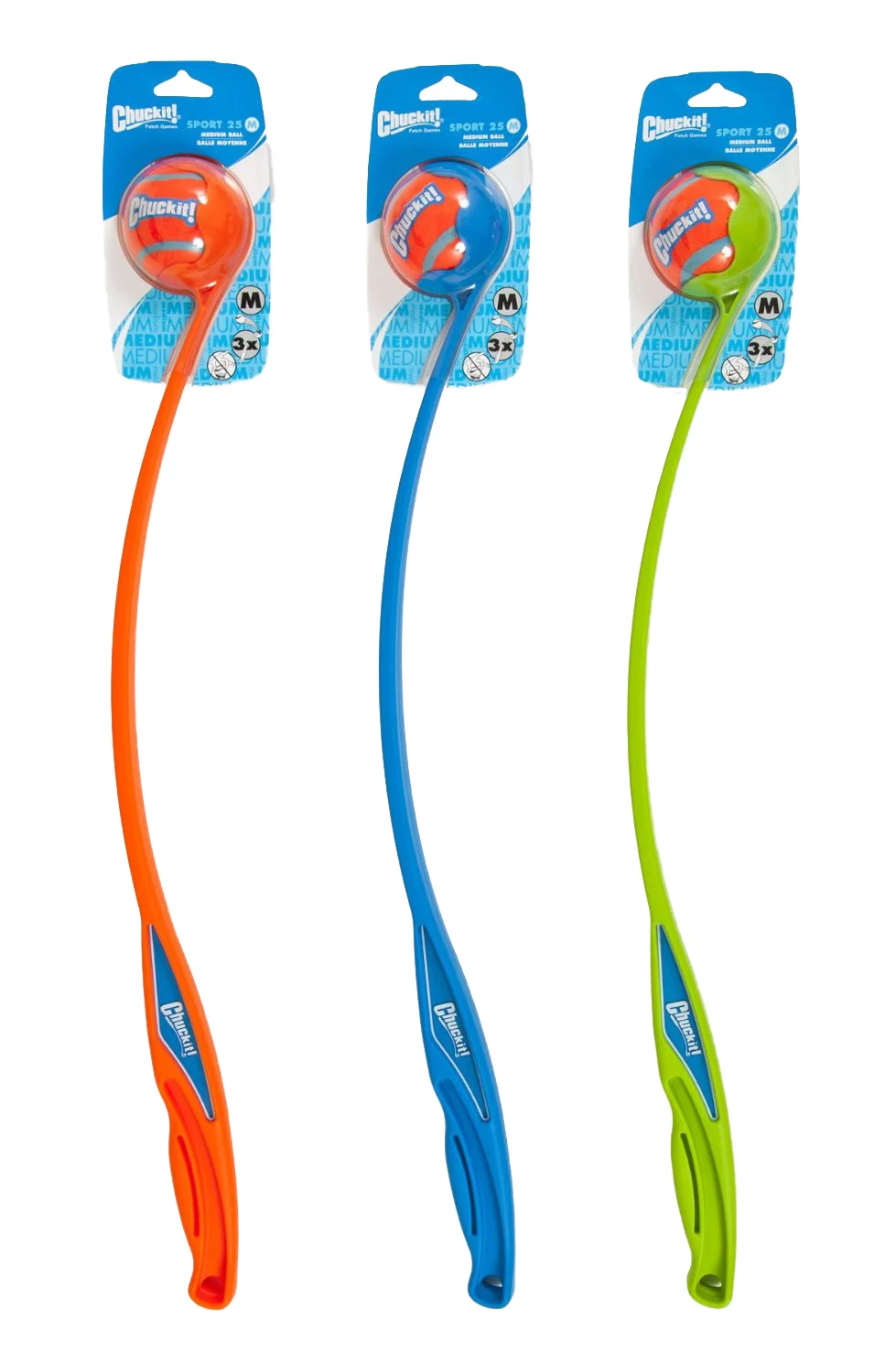 Lanceur de balle pour chien M avec balle de tennis, 63 cm – Chuckit! Sport Launcher – Image 1