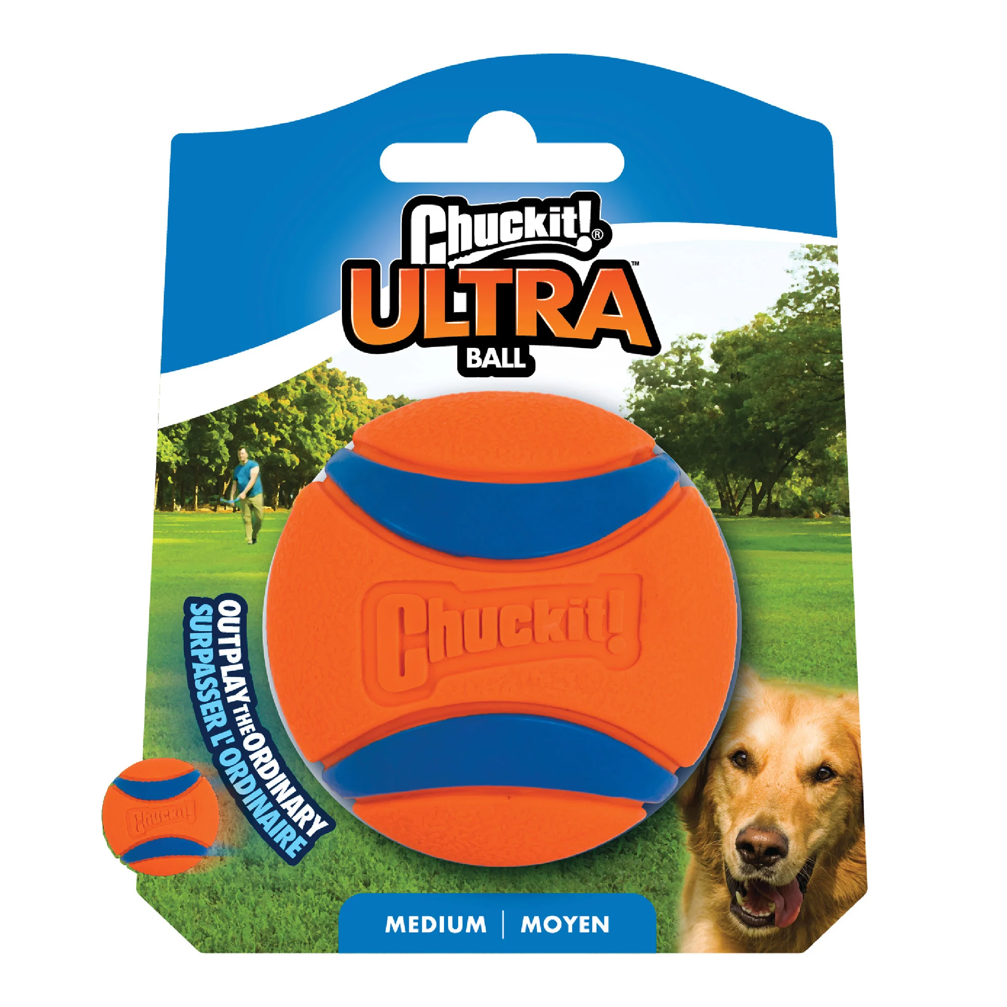 Balle pour chien en caoutchouc M, ø 6 cm – Chuckit! Ultra Ball – Image 1