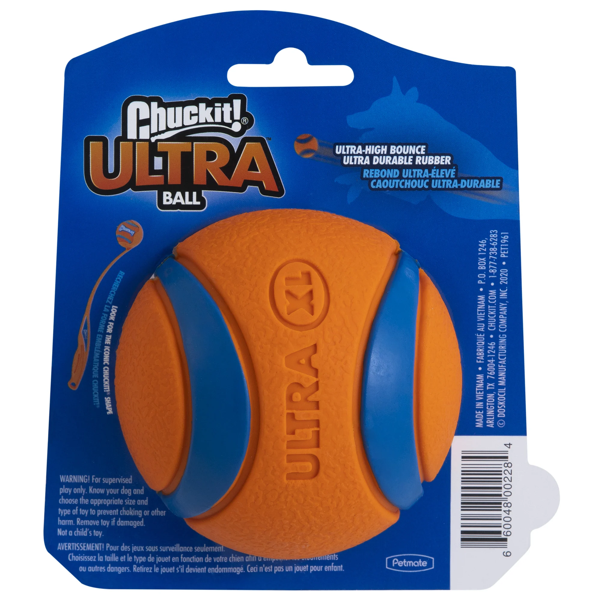 Balle en caoutchouc pour chien XL, ø 9 cm – Chuckit! Ultra Ball – Image 2