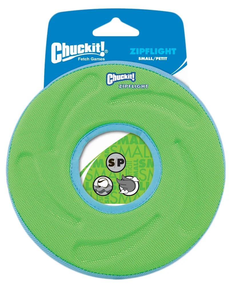 Jouet à rapporter pour chien S, flottant, 15 cm – Chuckit! Amphibious Zipflight – Image 1
