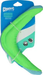 Boomerang pour chien M, flottant, coloris assortis vert ou orange – Chuckit! Amphibious Boomerang – Image 2