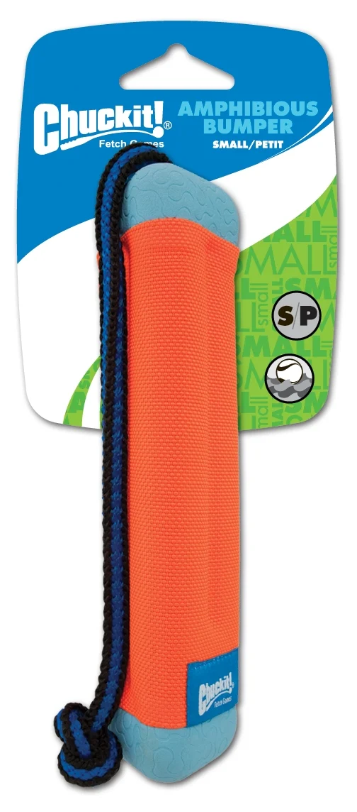 Dummy à rapporter avec corde, flottant, ø 4 cm x 18 cm – Chuckit! Amphibious Bumper S – Image 2