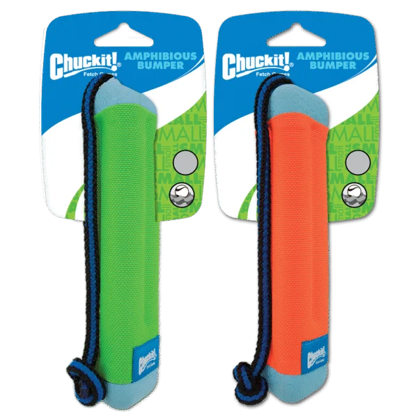 Dummy à rapporter avec corde, flottant, ø 4 cm x 18 cm – Chuckit! Amphibious Bumper S