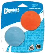 Balle pour chien en caoutchouc, Ø 6 cm, 2 pièces – Chuckit! Fetch Ball M