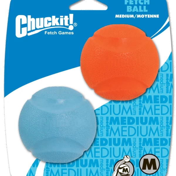 Balle pour chien en caoutchouc, Ø 6 cm, 2 pièces – Chuckit! Fetch Ball M