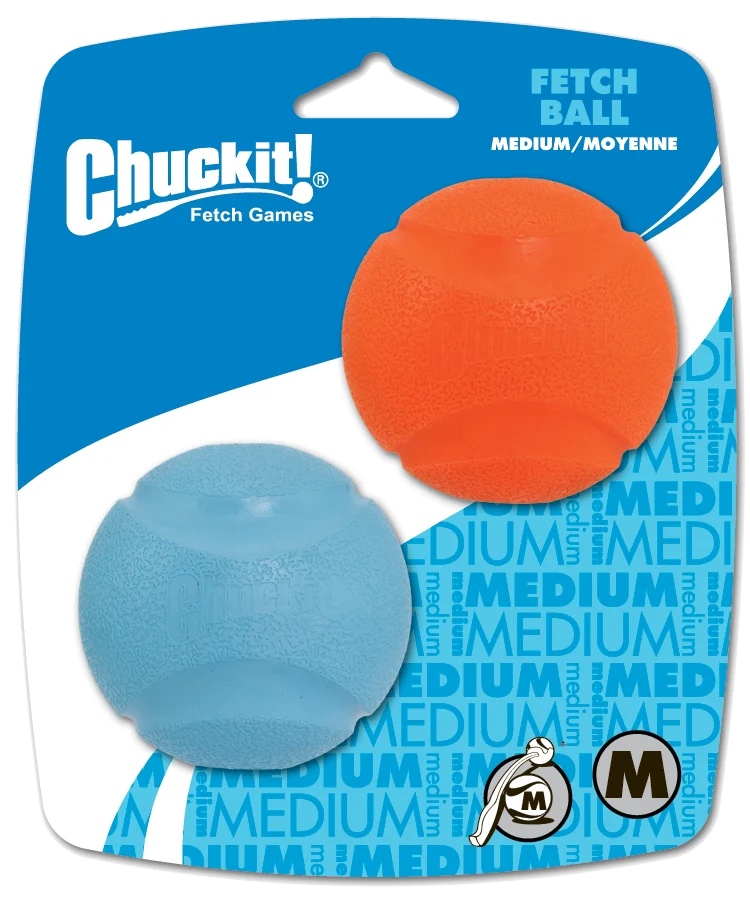 Balle pour chien en caoutchouc, Ø 6 cm, 2 pièces – Chuckit! Fetch Ball M – Image 1