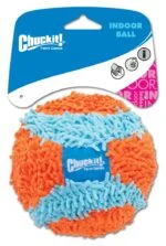 Balle pour chien avec revêtement extérieur en chenille, pour l’intérieur, Ø 12 cm – Chuckit! Indoor Ball