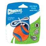 Jouet de traction pour chien avec balle de tennis et ruban, ø 5 cm – Chuckit! Ultra Tug S