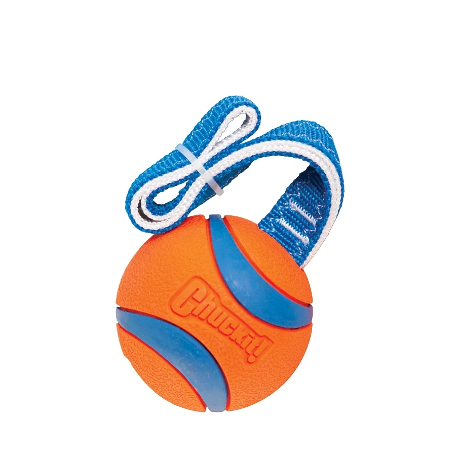 Jouet de traction pour chien avec balle de tennis et ruban, ø 7 cm – Chuckit! Ultra Tug L – Image 3