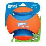 Ballon de football pour chien avec encoches en caoutchouc, Ø 14 cm – Chuckit! Kick Fetch Dog S