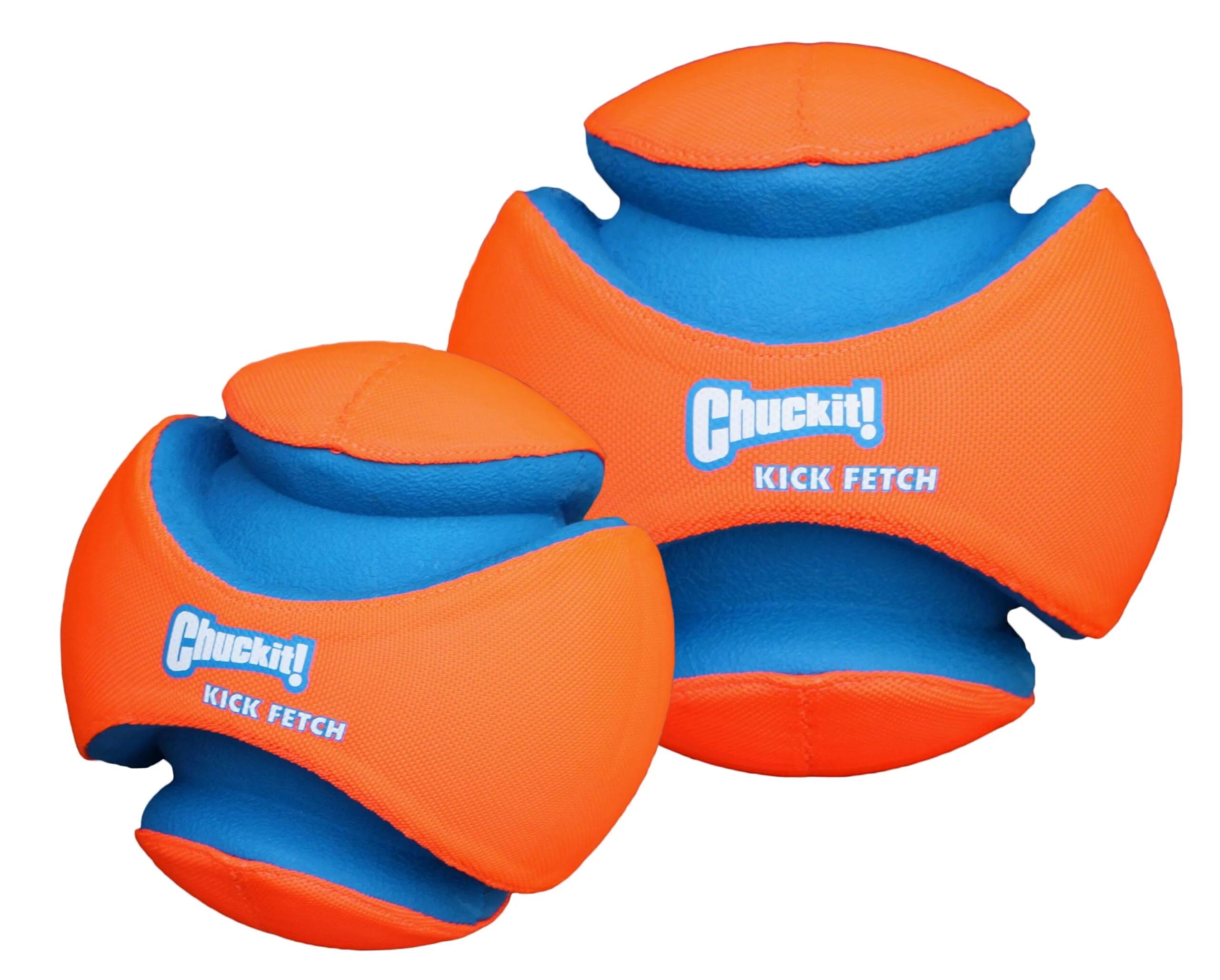 Ballon de football pour chien avec encoches en caoutchouc, Ø 14 cm – Chuckit! Kick Fetch Dog S – Image 2