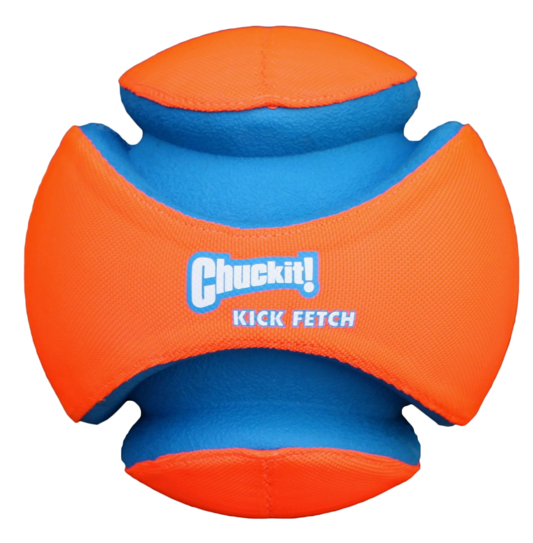 Ballon de football pour chien avec encoches en caoutchouc, Ø 19 cm – Chuckit! Kick Fetch Dog L – Image 2