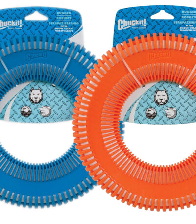 Frisbee pour chien avec extérieur en caoutchouc, flottant – Chuckit! Rugged Flyer L