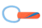 Jouet à tirer pour chien avec corde, flottant, 17 cm, ø 6 cm – Chuckit! Ultra Bumper Tug – Image 3