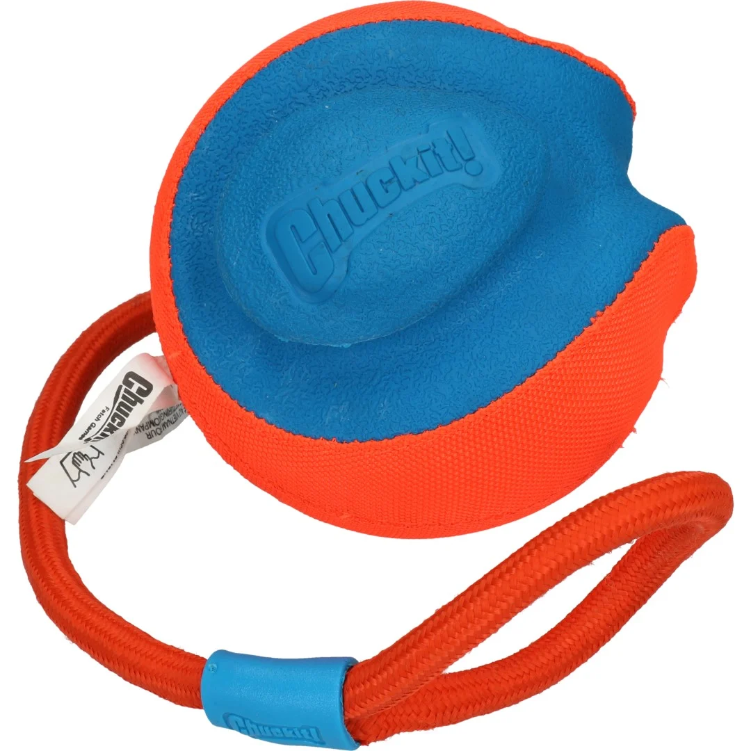 Balle pour chien avec corde et poignée, flottante, ø 13 cm – Chuckit! Rope Fetch – Image 3