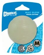 Balle pour chien en caoutchouc lumineuse, Ø 6 cm – Chuckit! Max Glow M