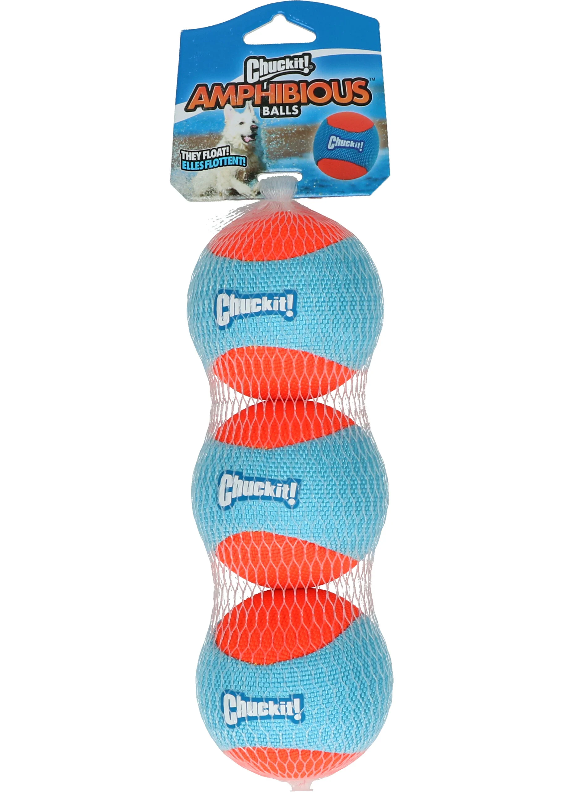 Balles flottantes pour chien 6 cm, 3 pièces – Chuckit! Amphibious Fetch Balls – Image 1