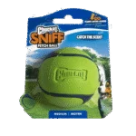 Balle pour chien parfumée au beurre de cacahuète – Chuckit! Sniff Fetch Ball Peanut Butter M