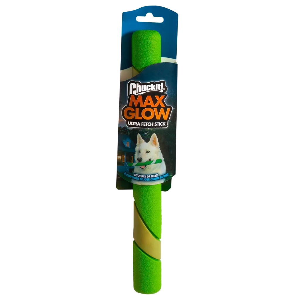 CHUC43143.png Bâton à rapporter, lumineux, 28 cm – Chuckit! Max Glow Ultra Fetch Stick – Image 1