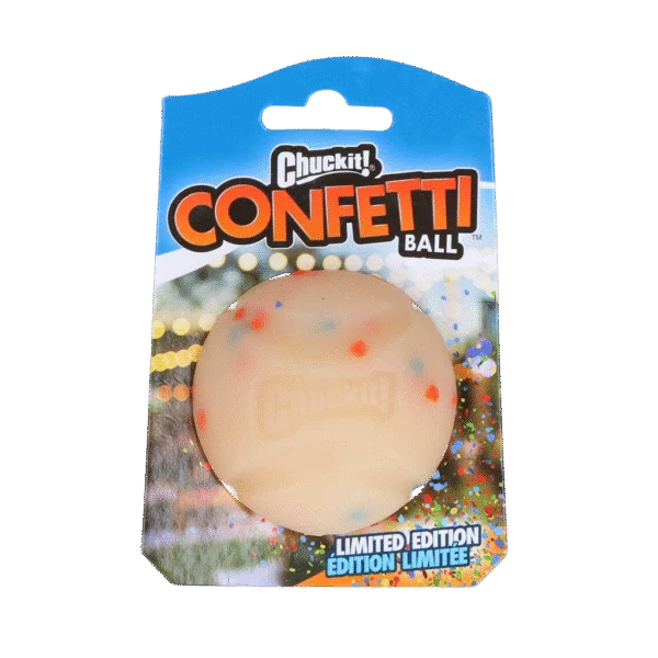 Balle pour chien en caoutchouc, rebondissante, M 6 cm – Chuckit! Confetti Ball