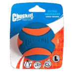 Balle pour chien en caoutchouc avec couineur L, ø 7 cm, 1 pièce – Chuckit! Ultra Squeaker Ball