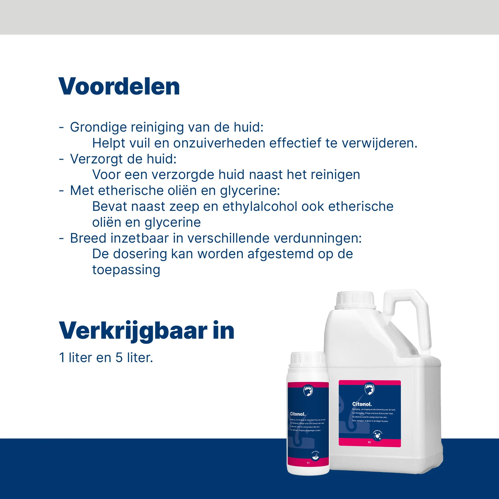 Nettoyant pour la peau des trayons et les onglons, 1 l – Excellent Citonol – Image 4