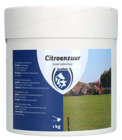 Acide citrique pour le nettoyage, 1 kg – Excellent Citroenzuur