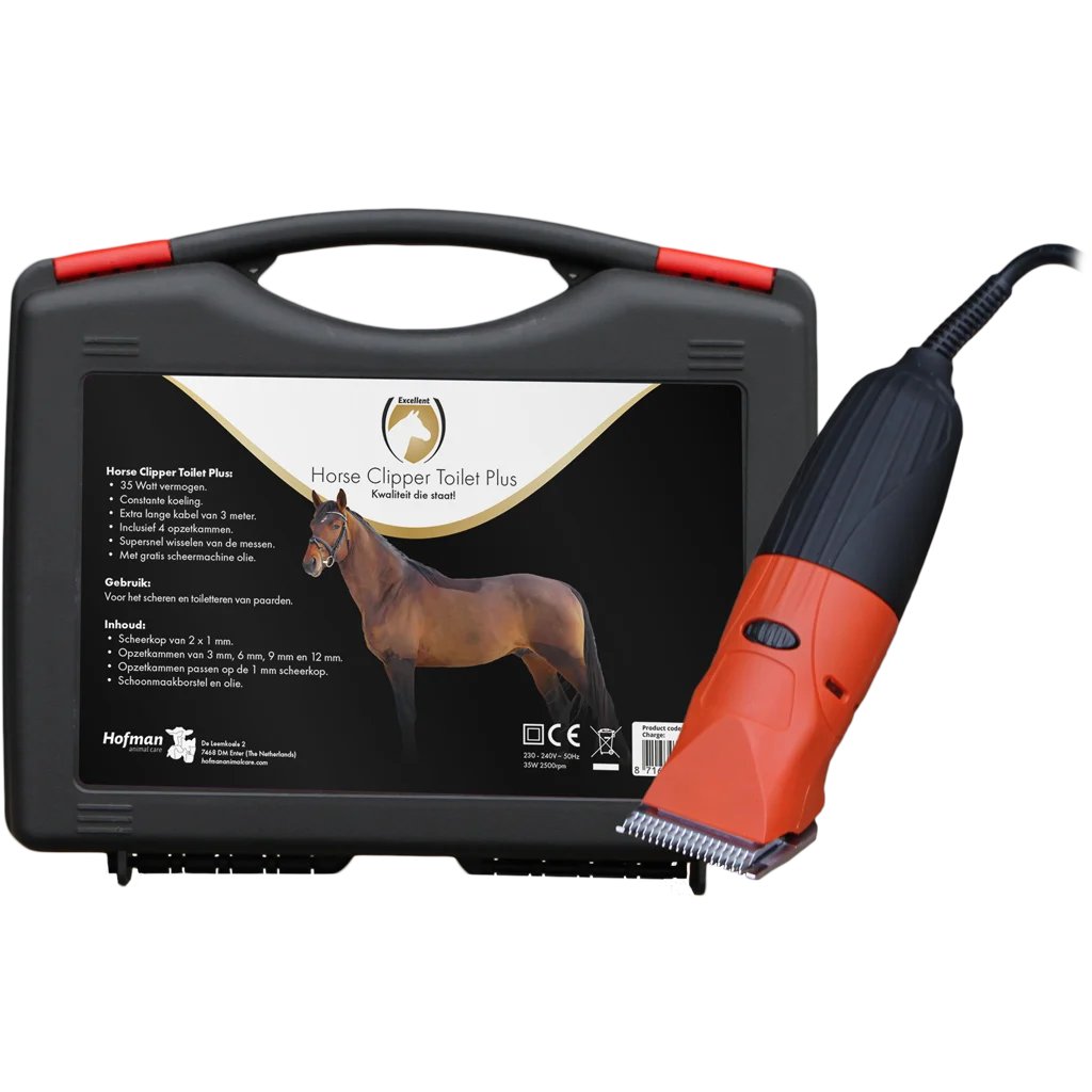 Tondeuse pour chevaux avec 4 peignes adaptables, 35 W – Excellent Horse Clipper Toilet Plus – Image 1