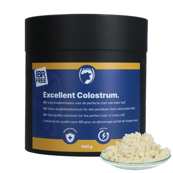 Colostrum pour veaux, exempt d’IBR, 500 g – Excellent Colostrum