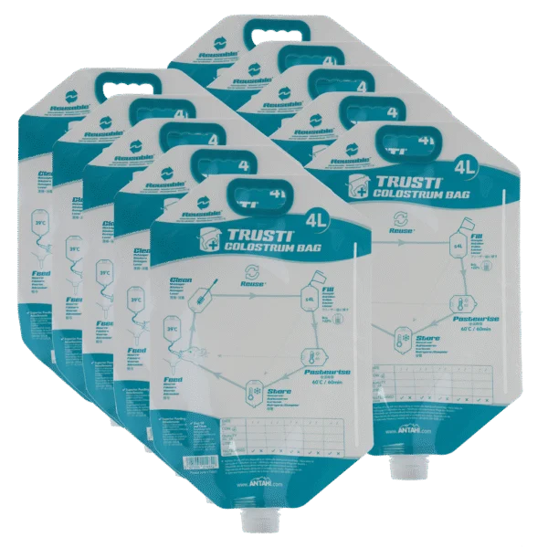 Poche à colostrum pour veaux, réutilisable, 4 l, 10 pièces – Antahi Trusti Colostrum Bag