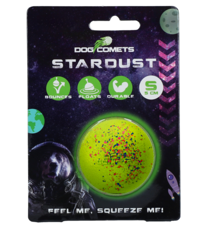 Balle pour chien en caoutchouc S, 5 cm, verte – Dog Comets Stardust
