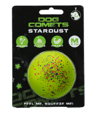 Balle pour chien en caoutchouc M, 6 cm, verte – Dog Comets Stardust