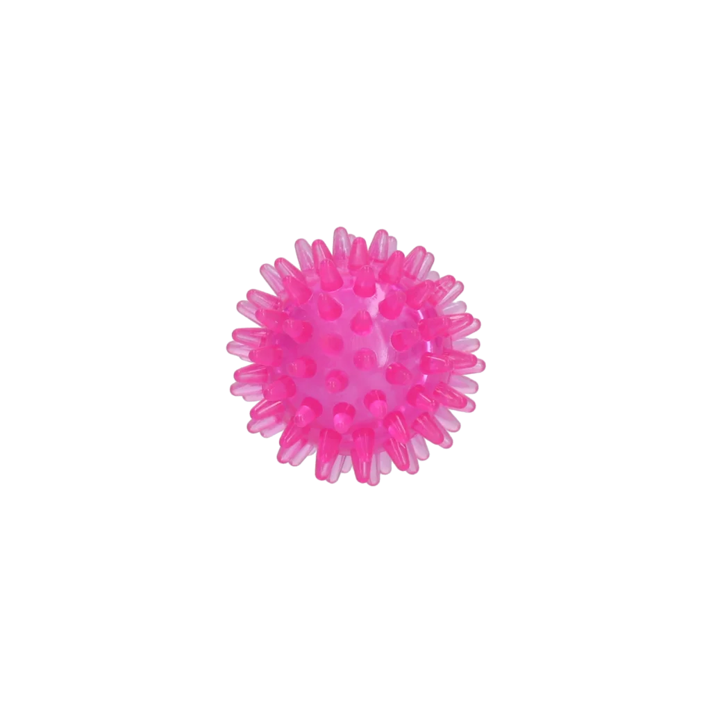 Balle pour chien à picots avec couineur, S 5 cm, rose – Dog Comets Exoplanet – Image 2