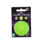 Balle pour chien à picots avec couineur, S 5 cm, verte – Dog Comets Exoplanet