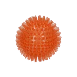 Balle pour chien à picots avec couineur, M 8 cm, orange – Dog Comets Exoplanet – Image 2