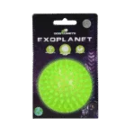 Balle pour chien à picots avec couineur, M 8 cm, verte – Dog Comets Exoplanet