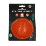 Balle hérisson pour chien avec couineur, orange L, 10,5 cm – Dog Comets Exoplanet