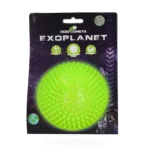 Balle hérisson pour chien avec couineur, verte, L, 10,5 cm – Dog Comets Exoplanet