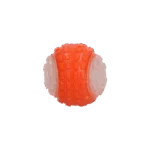 Balle pour chien avec partie lumineuse et couineur S, 5 cm, orange – Dog Comets Glow In The Dark Moon Bal – Image 3
