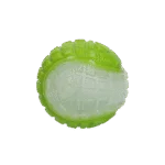 Balle lumineuse pour chien avec couineur, M 7,5 cm, verte – Dog Comets Glow In The Dark Moon Bal – Image 2
