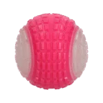 Balle lumineuse pour chien avec couineur, L 10 cm, rose – Dog Comets Glow In The Dark Moon Bal – Image 3
