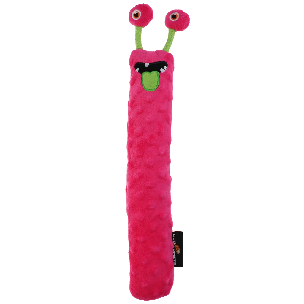 Bâton à lancer pour chien en peluche avec sifflet, rose L, 32 cm – Dog Comets Invaders – Image 2