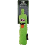 Bâton à lancer en peluche pour chien avec couineur, vert M, 22,5 cm – Dog Comets Invaders