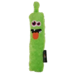 Bâton à lancer en peluche pour chien avec couineur, vert M, 22,5 cm – Dog Comets Invaders – Image 2