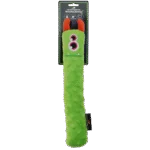 Bâton à lancer en peluche pour chien avec couineur, vert L, 32 cm – Dog Comets Invaders
